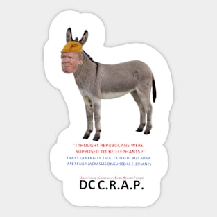 Republican Elephants Can Be Jackasses Sticker